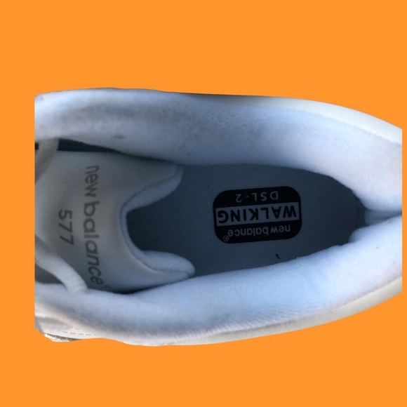 New Balance 577 All White Walking Sneakers